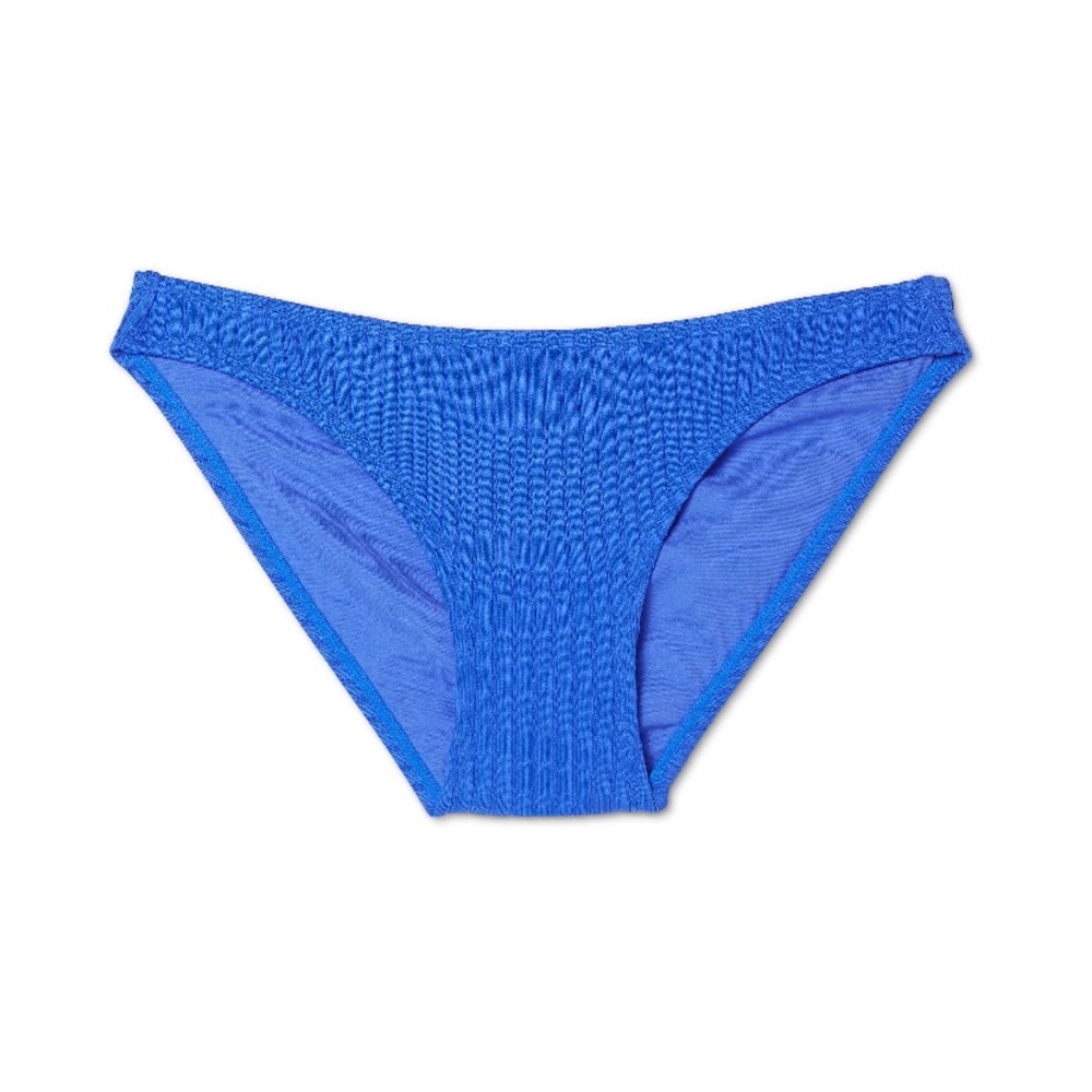 $5 Cobalt Blue Ribbed Hipster Bikini Bottom